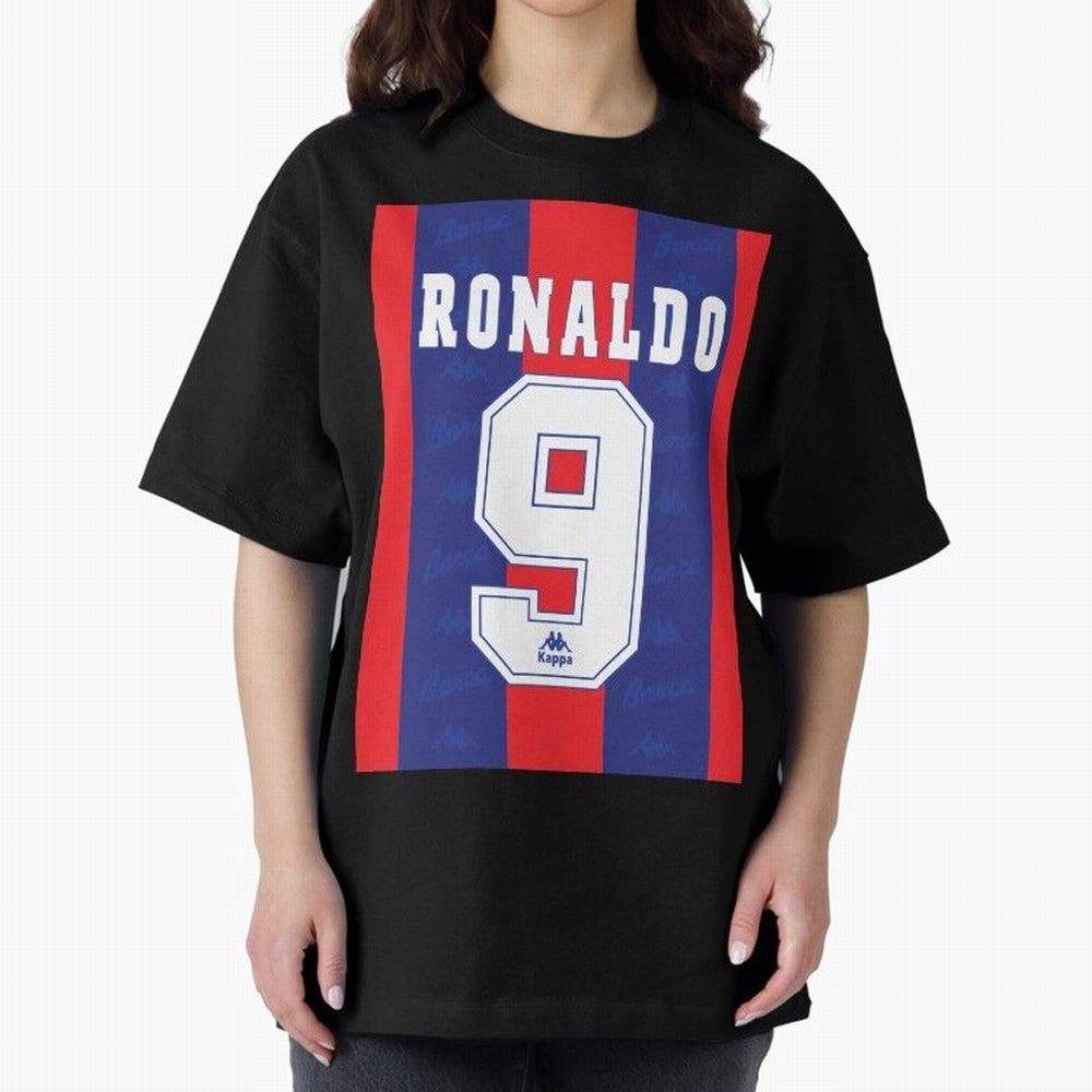 Barcelona Vintage Shirt 1995 Ronaldo 9 Oversized T-Shirt Feel the Roar of Match Day Hype around FIFA World Cup 2026, Neymar, Haaland and Cristiano Ronaldo, Netherlands, Retro Football Energy, Iconic Rivalries, Trophy Chase Drama and Stadium