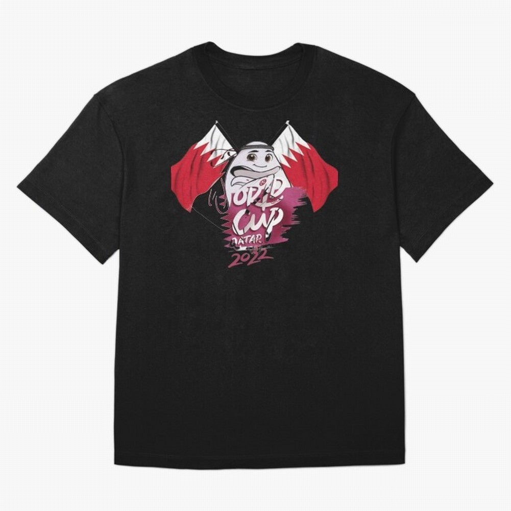 qatar mascot Oversized T-Shirt Carry National Pride through Match Day Hype around FIFA World Cup 2026, Messi, England, Football History, Final Match Energy, Crowd Noise and Once in a Lifetime Moments; Built for Supporters Chasing Trophy Dreams,