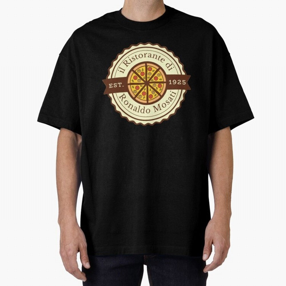 il Ristorante di Ronaldo Mosati Oversized T-Shirt Celebrate the Magic of FIFA World Cup 2026 USA Canada Mexico for Fans of Messi, Neymar and Mbappe and Argentina, France and Brazil, Bringing Vintage Soccer Flavor, Modern Football Stars, National