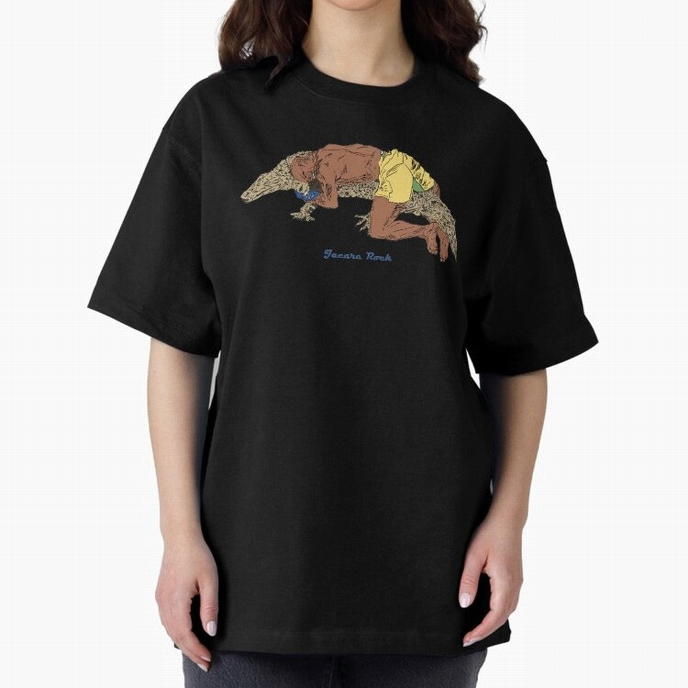jacare rock Oversized T-Shirt Fuel Your Fan Pride for Match Day Hype around FIFA World Cup 2026, Haaland and Mbappe, England and Germany, Football Festival Excitement, Trophy Ambitions, Country Rivalries and Star Player Buzz; Built for Supporters