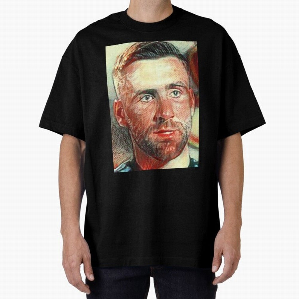 Luke Shaw Oversized T-Shirt Represent the Passion of Match Day Hype around FIFA World Cup 2026 Group Stage, Mbappe and Neymar, Brazil, Portugal and Argentina, Classic Soccer Heritage, Championship Pressure, Fan Loyalty and International Pride;