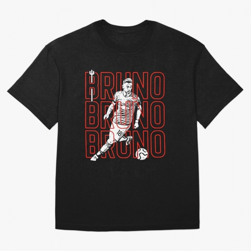Bruno Fernandes - Manchester United Oversized T-Shirt Remember Iconic Moments from Global Football Passion for FIFA World Cup 2026 Group Stage, Made for Mbappe and Neymar, England, France and Netherlands, Vintage Soccer Flavor, Modern Football
