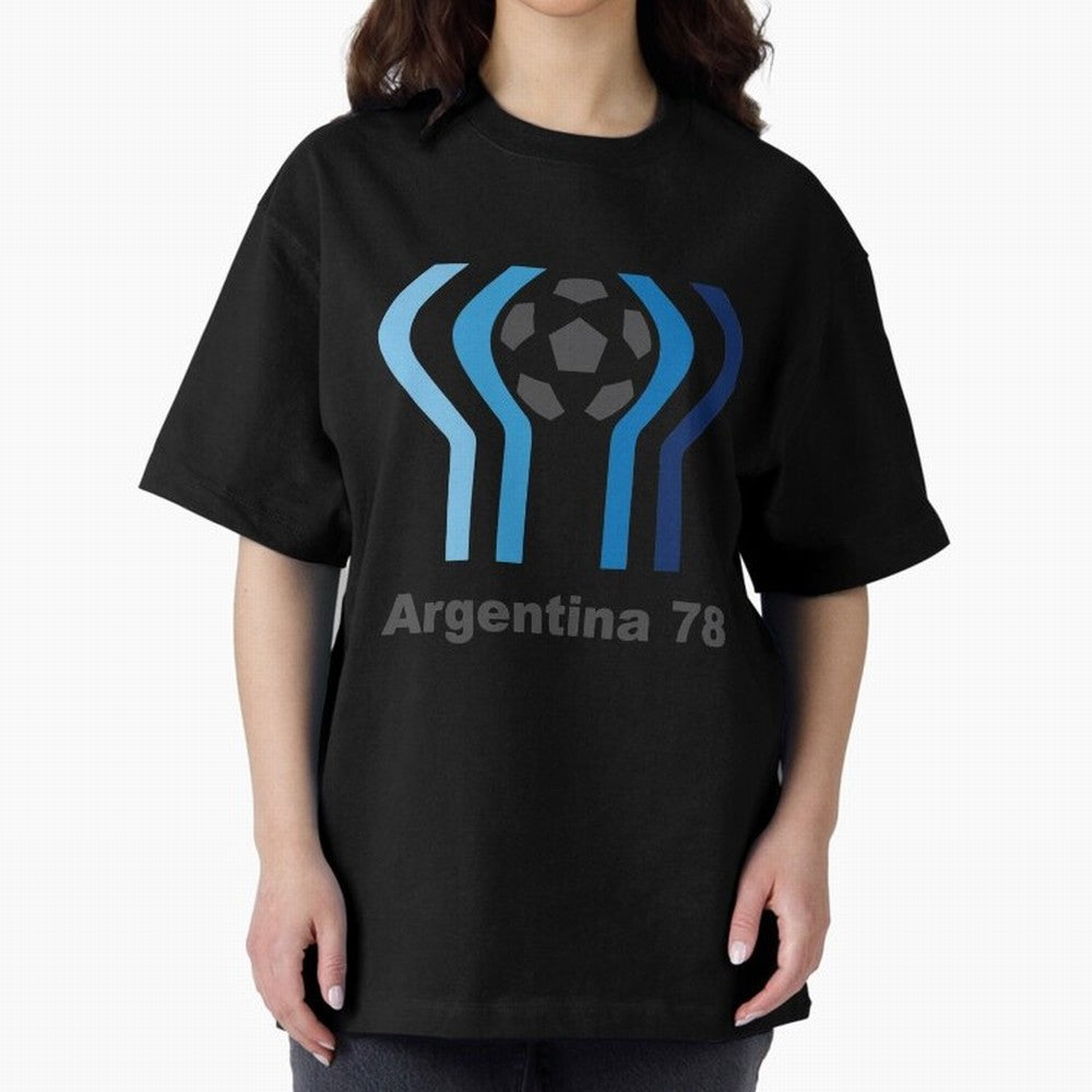 Retro Word Cup Logo1 Oversized T-Shirt Stand with FIFA World Cup 2026 USA Canada Mexico Centered on Haaland and Mbappe, Netherlands Energy, Goal Celebration Energy, Supporter Heritage, Football Icons and Worldwide Tournament Joy; Perfect for Fans,