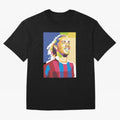 Ronaldinho in Pop Art Portrait Style Oversized T-Shirt Celebrate Supporters United by FIFA World Cup 2026 Group Stage Spirit, Featuring Germany, Cristiano Ronaldo, Goal Celebration Energy, Supporter Heritage, Football Icons and Worldwide Tournament