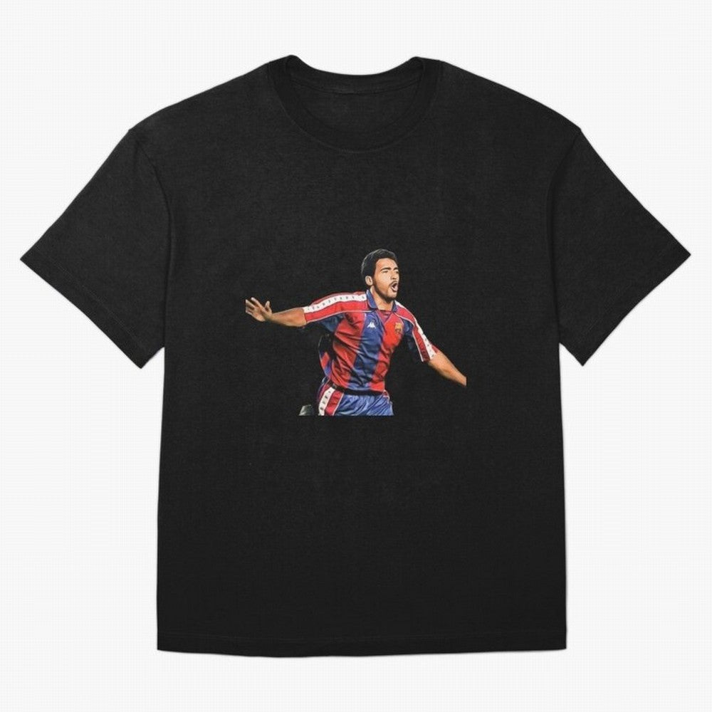 Legends of The Beautiful Game Cartoon Collection Legends Romario Cartoon Artwork162 Oversized T-Shirt Elevate Match Day Hype around FIFA World Cup 2026 USA Canada Mexico, CR7 and Messi, England, Fan Favorite Moments, National Team Passion, Big