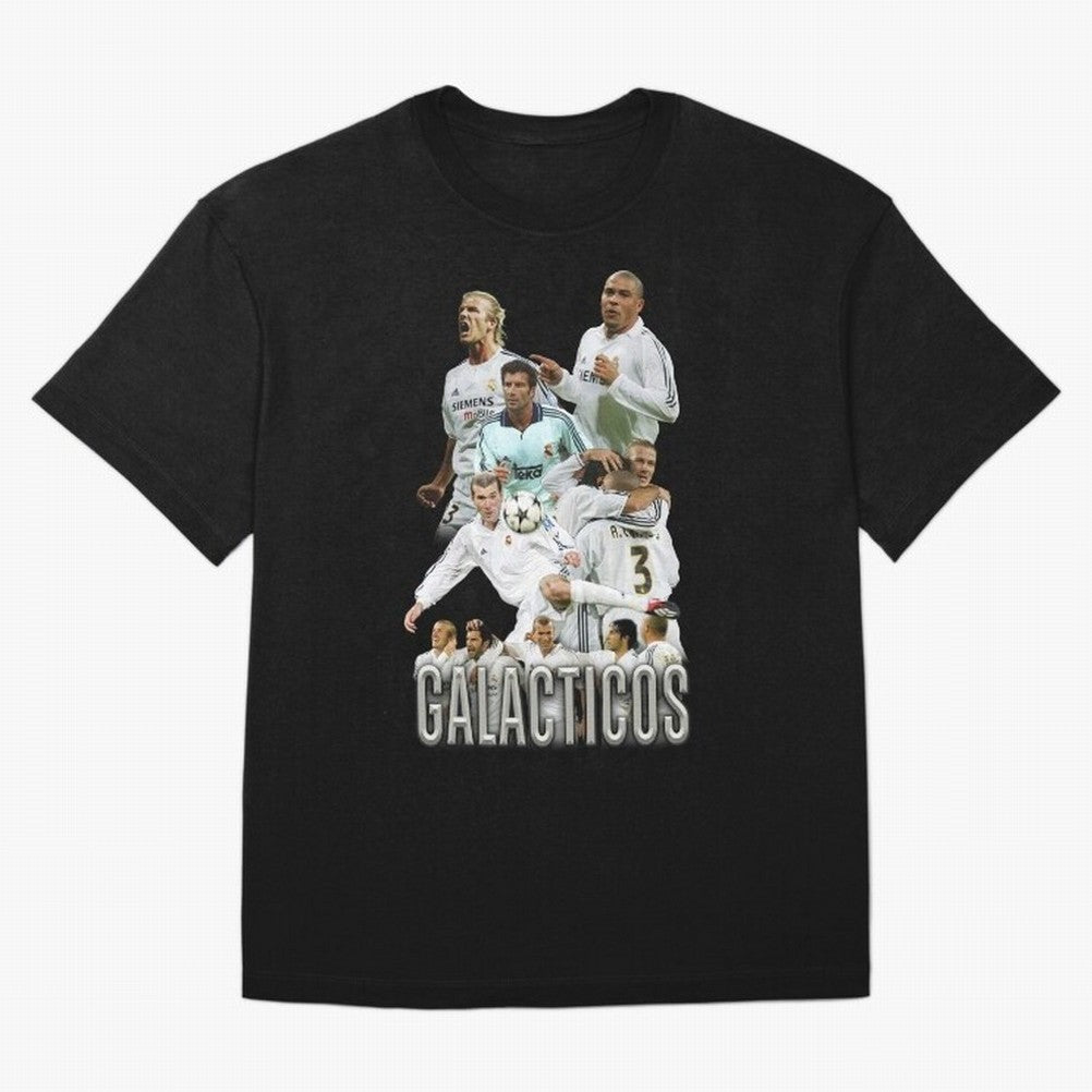 Galacticos Real Madrid Oversized T-Shirt Get Ready for Match Day Hype around FIFA World Cup 2026 Group Stage, Mbappe and Neymar, Spain, Vintage Soccer Flavor, Modern Football Stars, National Flags and Final Night Emotion; Perfect for Supporters Who