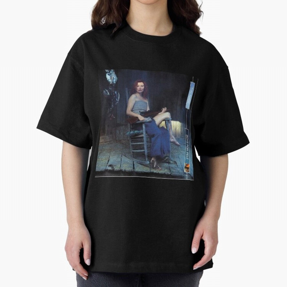 Tori Amos Boys For Pele Album Promo Art Retro Print Oversized T-Shirt Represent FIFA World Cup 2026 for Fans of Cristiano Ronaldo and Germany, Bringing Soccer Culture, Superstar Moments, National Team Dreams and Competitive Fire; Great for Watch