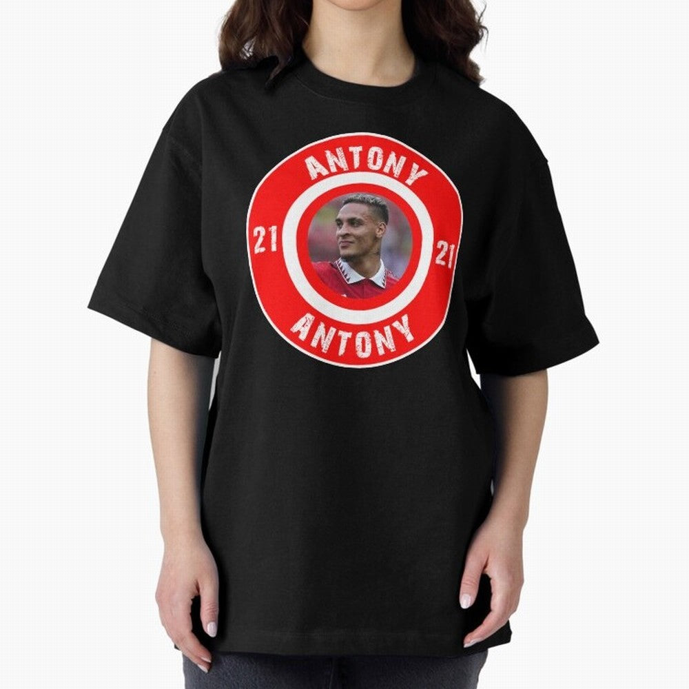 Antony Oversized T-Shirt Celebrate Global Passion for FIFA World Cup 2026 Group Stage Built around Haaland and Mbappe, Brazil Energy, Football Festival Excitement, Trophy Ambitions, Country Rivalries and Star Player Buzz; Perfect for Supporters Who