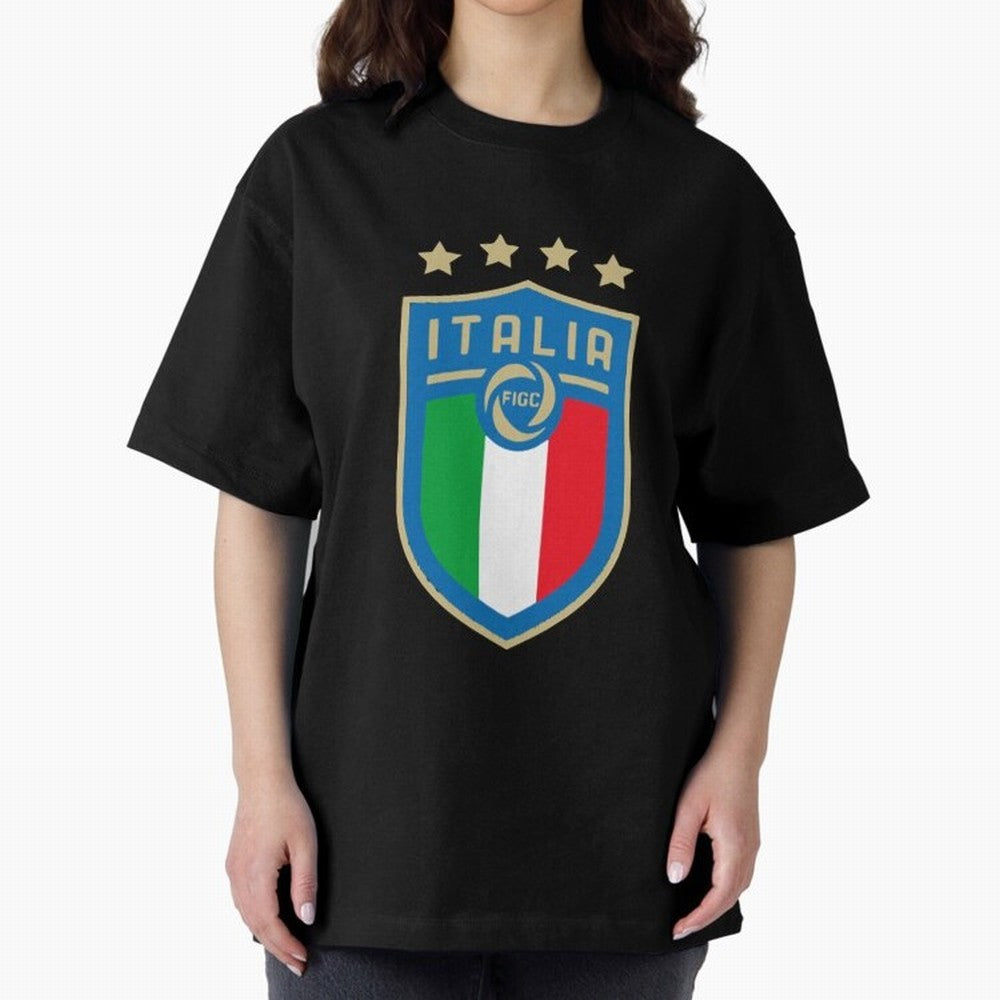 Italy Emblem Oversized T-Shirt Bring Legendary Rivalry Energy to the FIFA World Cup 2026 USA Canada Mexico Journey through CR7 Highlights, Brazil, Portugal and Argentina Pride, Goal Celebration Energy, Supporter Heritage, Football Icons and