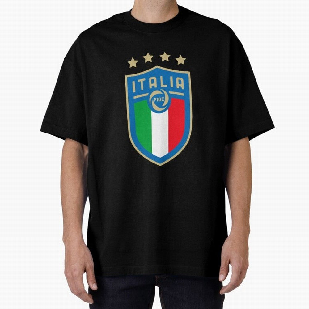 Italy Emblem Oversized T-Shirt Bring Legendary Rivalry Energy to the FIFA World Cup 2026 USA Canada Mexico Journey through CR7 Highlights, Brazil, Portugal and Argentina Pride, Goal Celebration Energy, Supporter Heritage, Football Icons and