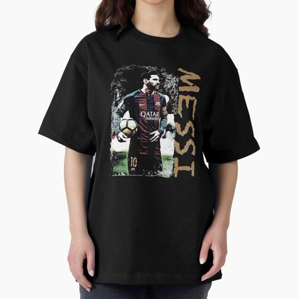 messi 10 Lionel messi FC Barcelona Oversized T-Shirt Enjoy FIFA World Cup 2026 Group Stage for Fans of Neymar and Brazil, Portugal and Argentina, Bringing Vintage Soccer Flavor, Modern Football Stars, National Flags and Final Night Emotion; Created