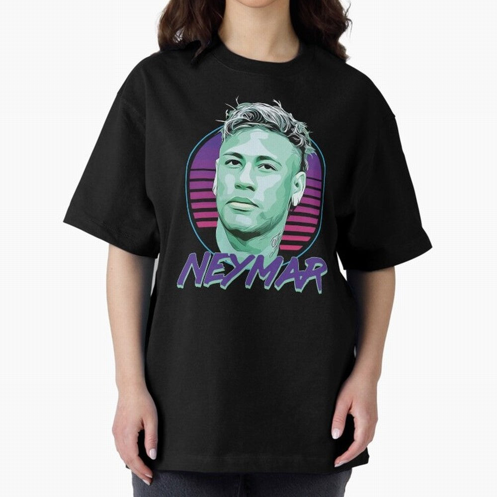 Neymar JR Oversized T-Shirt Celebrate FIFA World Cup 2026 for Fans of Messi and England and Germany, Bringing Football Festival Excitement, Trophy Ambitions, Country Rivalries and Star Player Buzz; Perfect for Supporters Who Want Bold Football