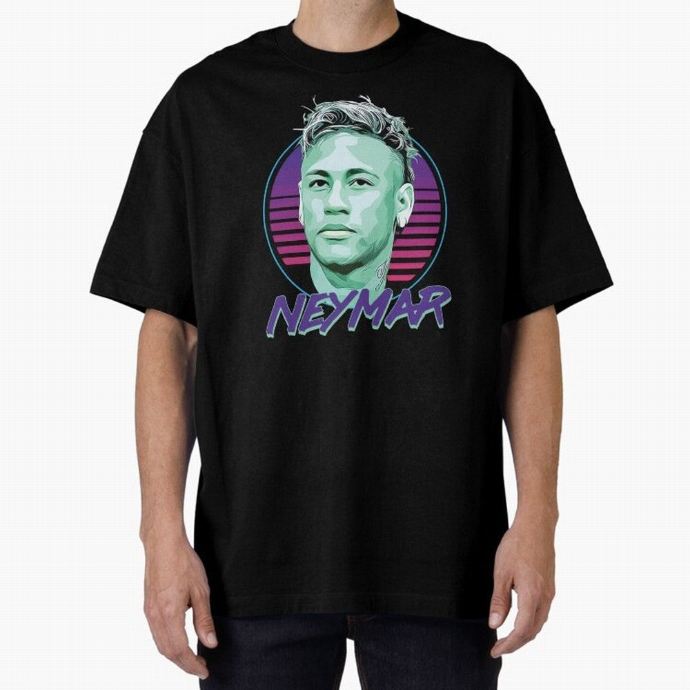 Neymar JR Oversized T-Shirt Celebrate FIFA World Cup 2026 for Fans of Messi and England and Germany, Bringing Football Festival Excitement, Trophy Ambitions, Country Rivalries and Star Player Buzz; Perfect for Supporters Who Want Bold Football