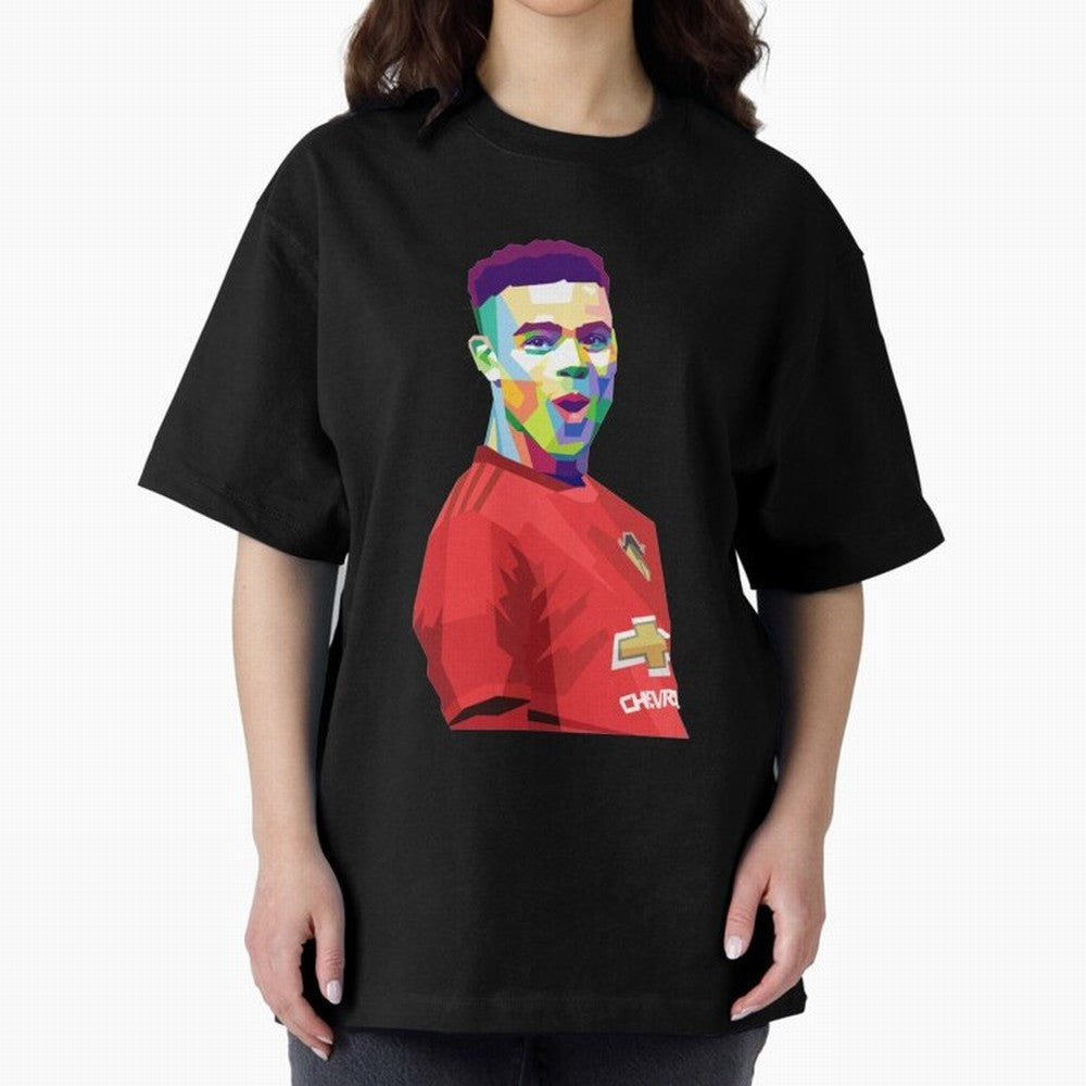 Mason Greenwood Oversized T-Shirt Capture Stadium Memories from Match Day Hype around FIFA World Cup 2026 USA Canada Mexico, Haaland, Argentina, Fan Favorite Moments, National Team Passion, Big Match Drama and Soccer History; Perfect for People Who