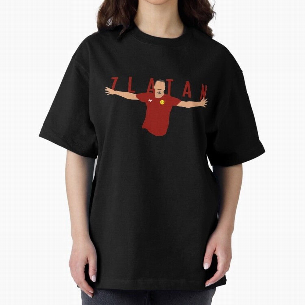 Zlatan Oversized T-Shirt Show Passion for the Stars of FIFA World Cup 2026 Group Stage for Fans of Mbappe and Argentina, France and Brazil, Bringing Global Supporter Spirit, Legendary Goals, National Colors and Tournament Celebration; Ideal for
