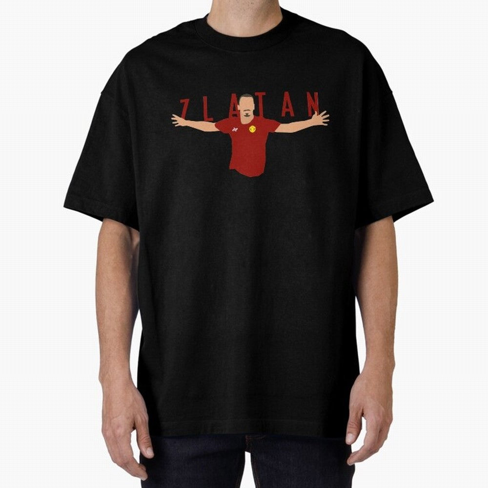 Zlatan Oversized T-Shirt Show Passion for the Stars of FIFA World Cup 2026 Group Stage for Fans of Mbappe and Argentina, France and Brazil, Bringing Global Supporter Spirit, Legendary Goals, National Colors and Tournament Celebration; Ideal for