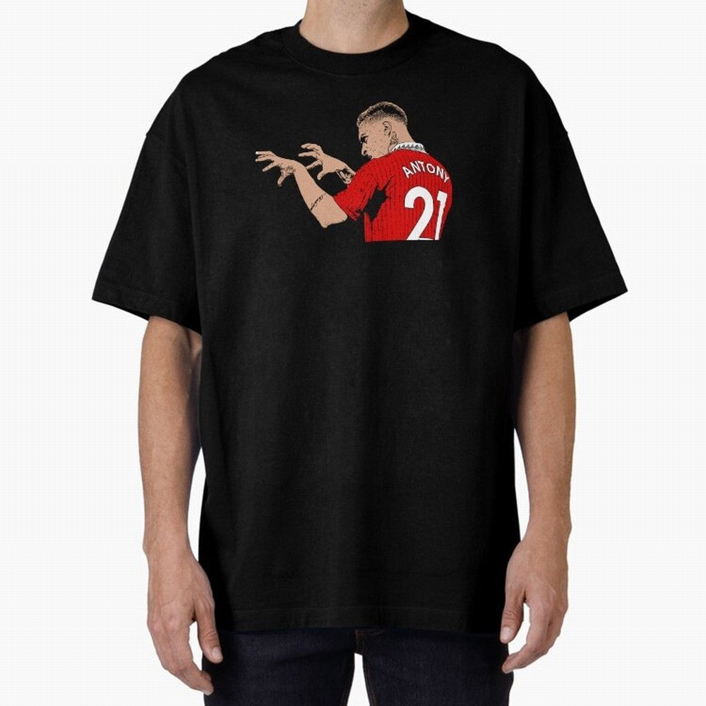 Antony Oversized T-Shirt Embrace Global Football Passion for FIFA World Cup 2026, Built around Messi, Neymar and Mbappe, Argentina, France and Brazil, Stadium Memories, Football Loyalty, International Chants and Championship Tradition; Built for