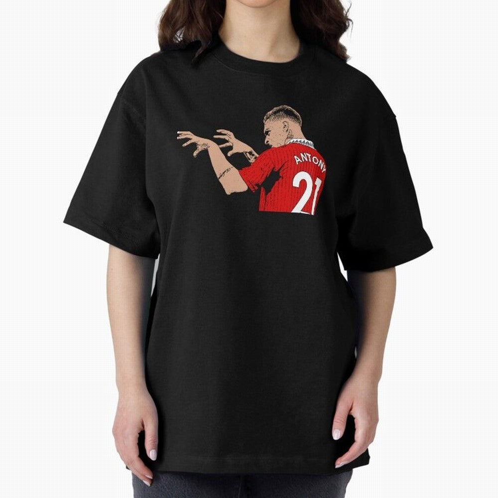 Antony Oversized T-Shirt Embrace Global Football Passion for FIFA World Cup 2026, Built around Messi, Neymar and Mbappe, Argentina, France and Brazil, Stadium Memories, Football Loyalty, International Chants and Championship Tradition; Built for