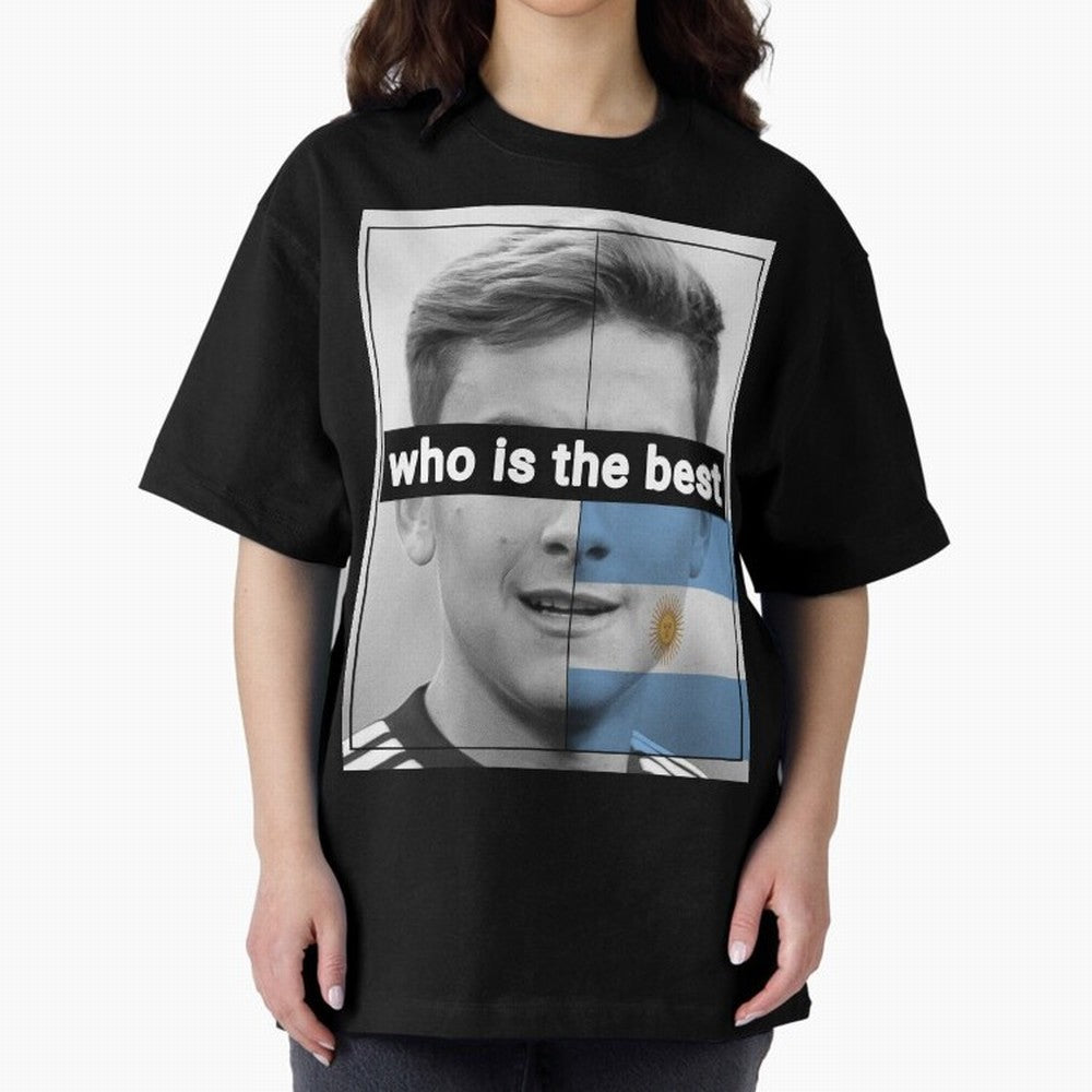 dybala Oversized T-Shirt Join Supporters Worldwide for FIFA World Cup 2026 USA Canada Mexico for Fans of CR7 and Messi and France, Bringing Football Passion, Legendary Performances, Festival Vibes and Supporter Community; Ideal for Passionate Fans