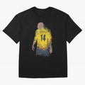Thierry Henry Arsenal Illustration Oversized T-Shirt Fuel Your Fan Pride for FIFA World Cup 2026 Group Stage Celebrating Messi, Neymar and Mbappe, England and Germany Energy, Sports Nostalgia, International Competition, Famous Players and