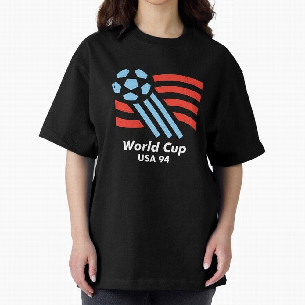 World Cup USA 94 Oversized T-Shirt Represent Fans Who Live for FIFA World Cup 2026 Group Stage for Fans of Haaland and Mbappe and Argentina, Bringing Football History, Final Match Energy, Crowd Noise and Once in a Lifetime Moments; Great for