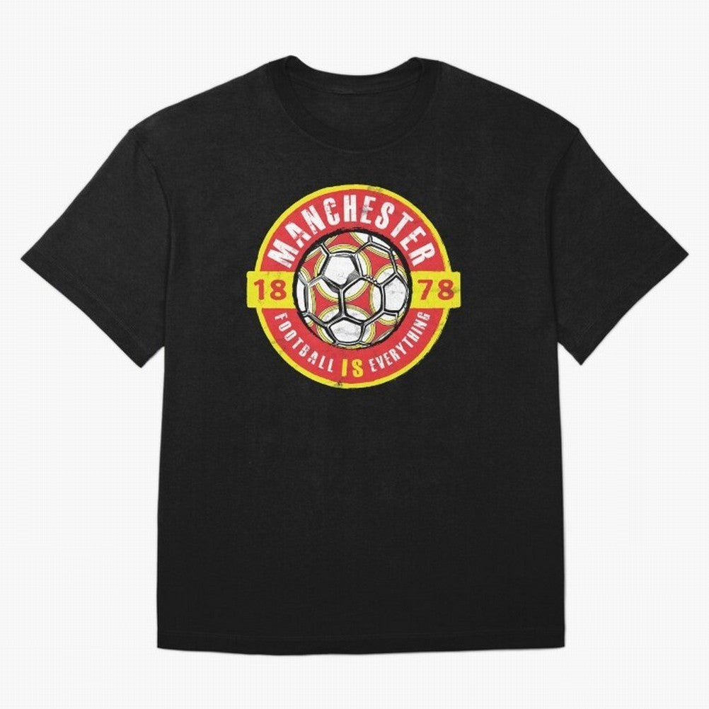 Football Is Everything - Manchester Fan Vintage Oversized T-Shirt Bring Match Day Fire to FIFA World Cup 2026 USA Canada Mexico Spirit, Made for France, CR7, Tournament Hype, Historic Matchups, Family Viewing Parties and Global Sports Pride; Great