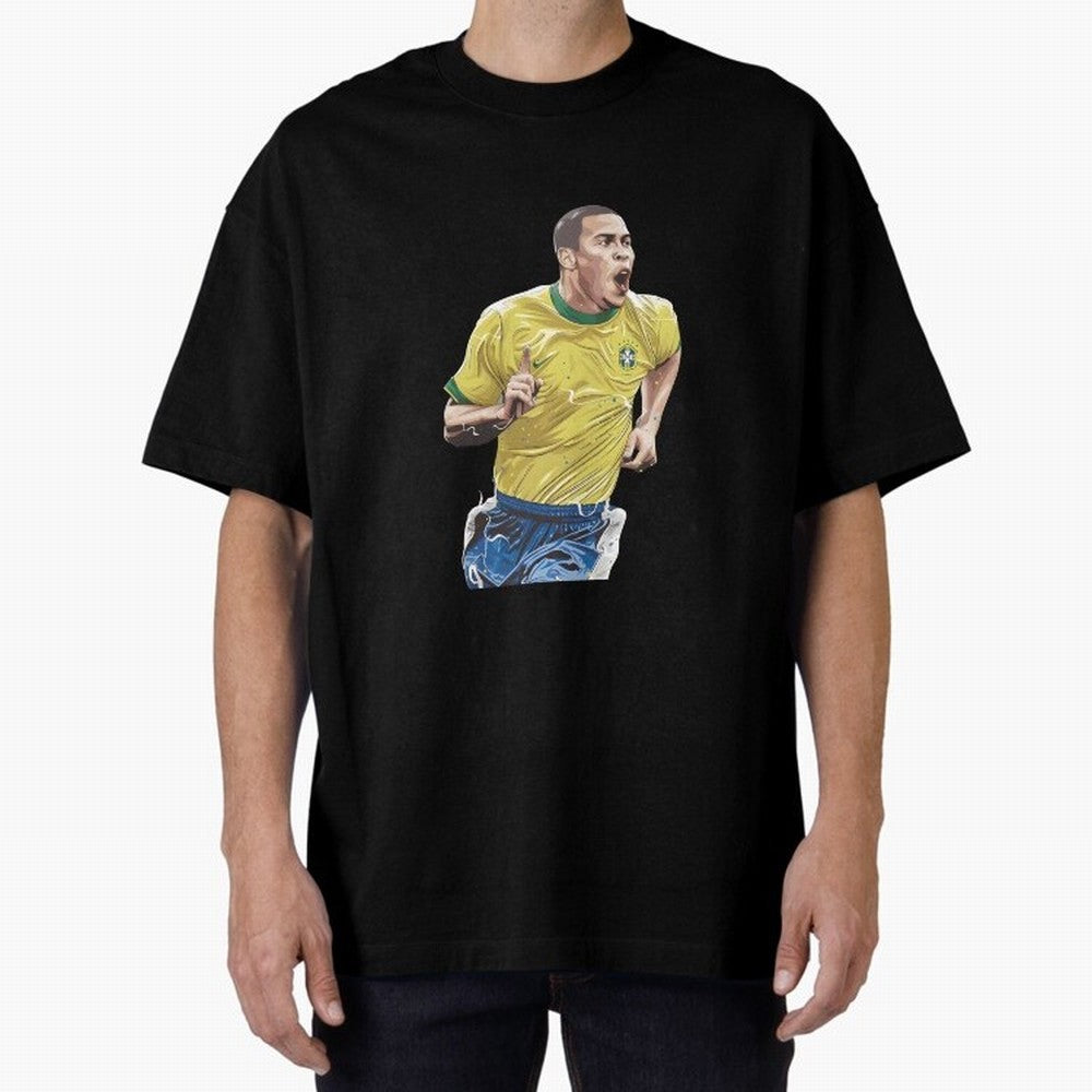 R9, El Grande Ronaldo Nazario Oversized T-Shirt Create FIFA World Cup 2026 Group Stage Spirit, Made for Portugal, Cristiano Ronaldo, Haaland and CR7, Football Festival Excitement, Trophy Ambitions, Country Rivalries and Star Player Buzz; Made for
