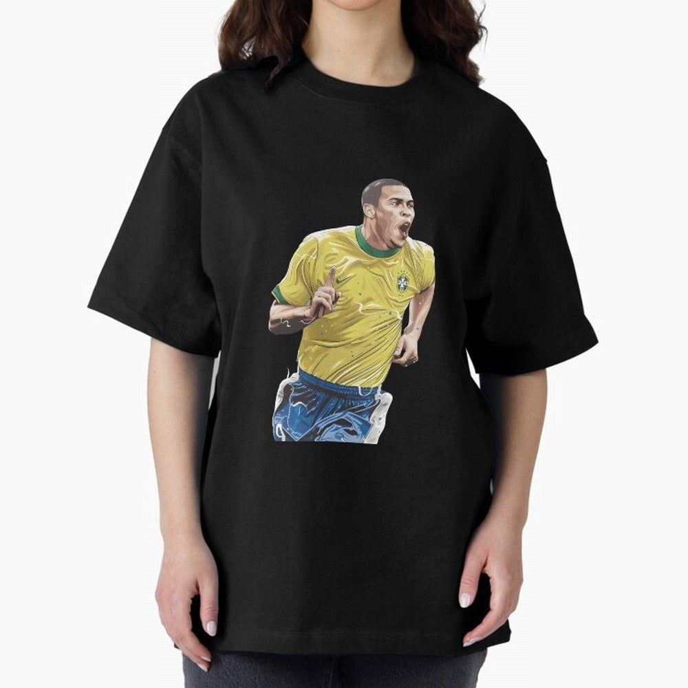 R9, El Grande Ronaldo Nazario Oversized T-Shirt Create FIFA World Cup 2026 Group Stage Spirit, Made for Portugal, Cristiano Ronaldo, Haaland and CR7, Football Festival Excitement, Trophy Ambitions, Country Rivalries and Star Player Buzz; Made for