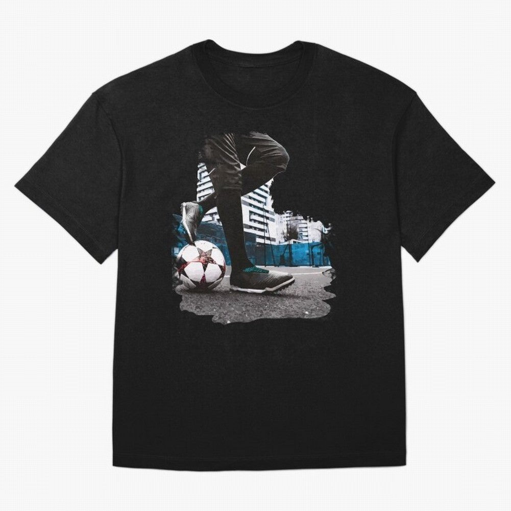 Street Soccer in my Hood Oversized T-Shirt Support the Legends of FIFA World Cup 2026 USA Canada Mexico Spirit, Inspired by Brazil, Portugal and Argentina, Messi, Neymar and Mbappe, Goal Celebration Energy, Supporter Heritage, Football Icons and