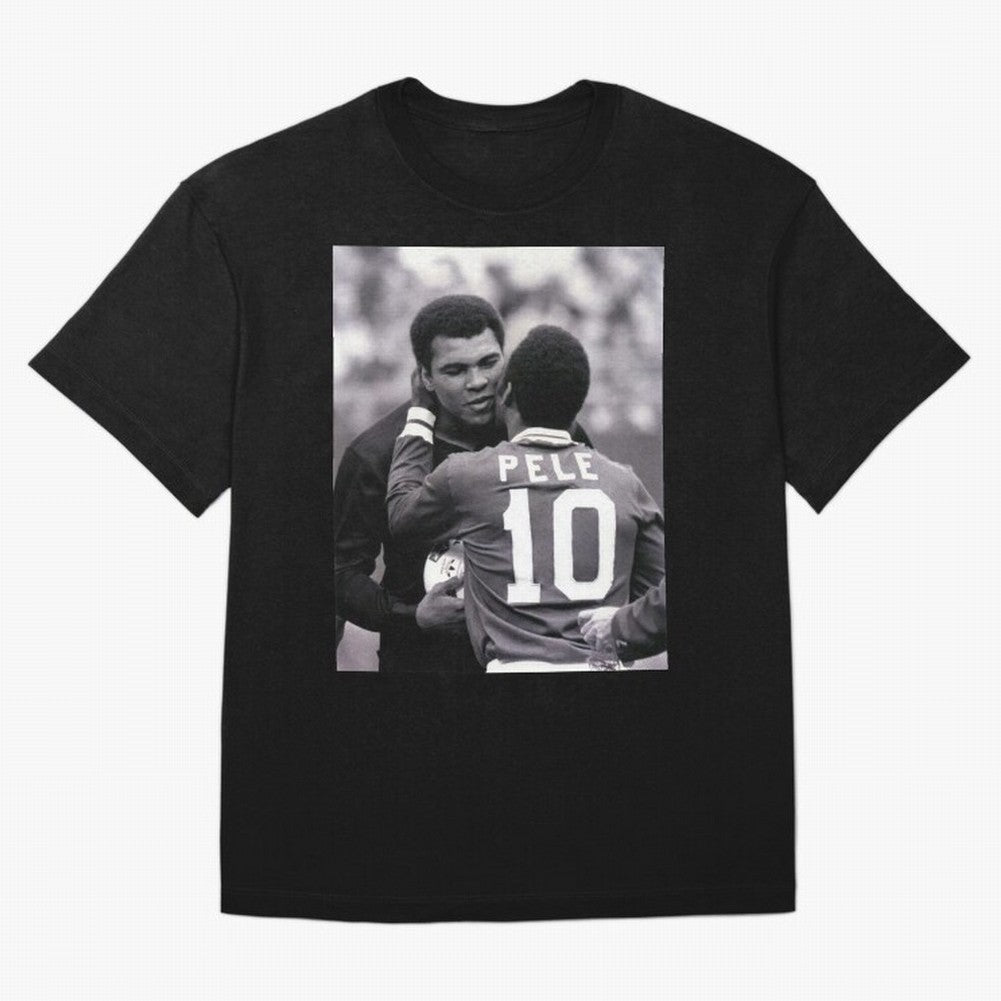 The Boxing Legend Meet The Football Legend Poster Oversized T-Shirt Bring Champion Energy into FIFA World Cup 2026 USA Canada Mexico Driven by Messi, Neymar and Mbappe, Brazil Energy, Game Day Rituals, Football Legends, Country Pride and the Road