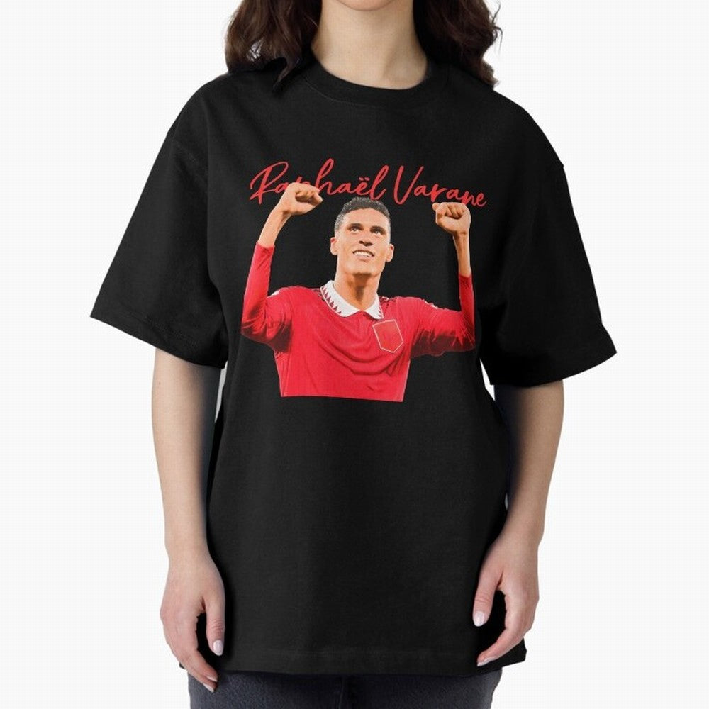 Rafael Varane Oversized T-Shirt Celebrate Football Heritage in Global Football Passion for FIFA World Cup 2026 Group Stage, Centered on CR7 and Messi, Argentina, France and Brazil, Football History, Final Match Energy, Crowd Noise and Once in a
