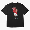 Alejandro Garnacho Goal Celebration Oversized T-Shirt Show Support during Match Day Hype around FIFA World Cup 2026, Haaland and Mbappe, France, Football Passion, Legendary Performances, Festival Vibes and Supporter Community; Perfect for People