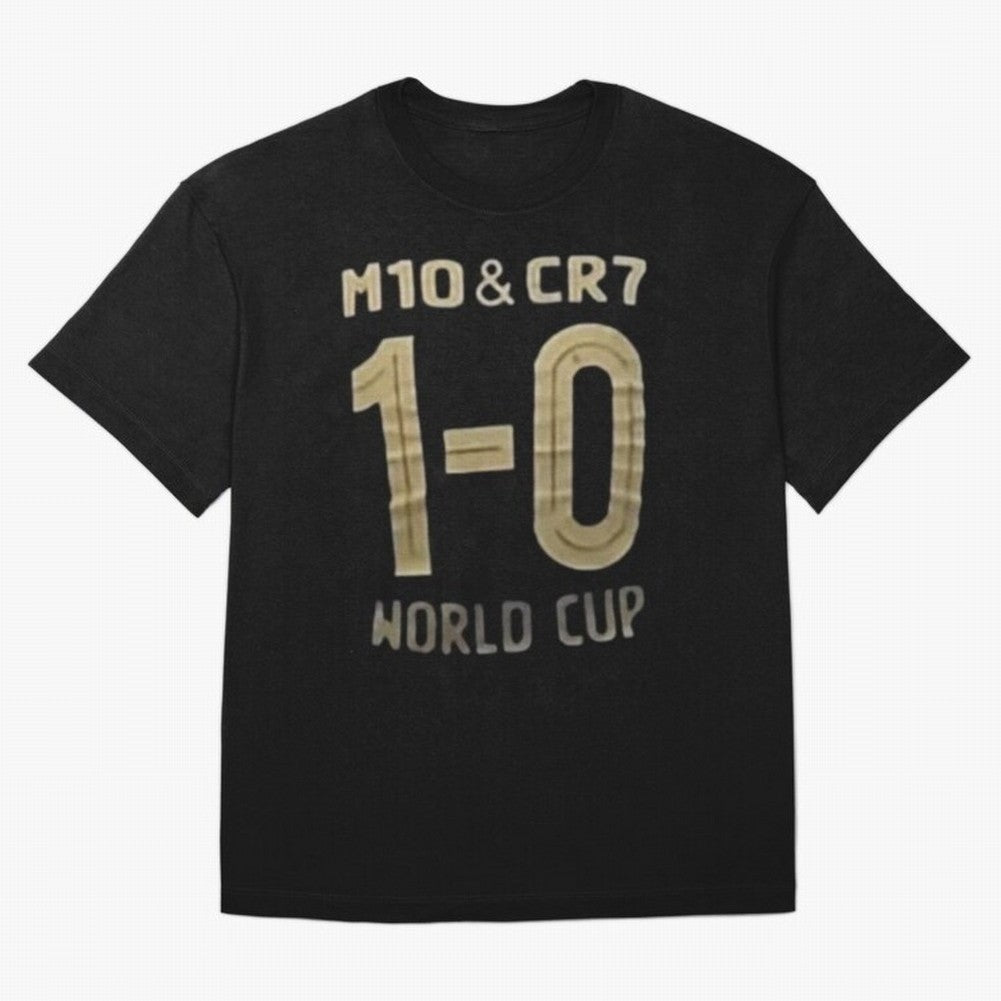 m10 and cr7 1-0 world cup football Classic T-Shirt Relive Legendary Nights from FIFA World Cup 2026 USA Canada Mexico Spirit, Connected to Netherlands, Mbappe and Neymar, Goal Celebration Energy, Supporter Heritage, Football Icons and Worldwide