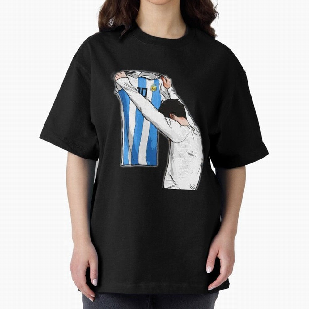 Art Messi Illustration Classic T-Shirt Join Match Day Hype around FIFA World Cup 2026, Cristiano Ronaldo, Haaland and CR7, England, Retro Football Energy, Iconic Rivalries, Trophy Chase Drama and Stadium Atmosphere; Great for Watch Parties, Sports