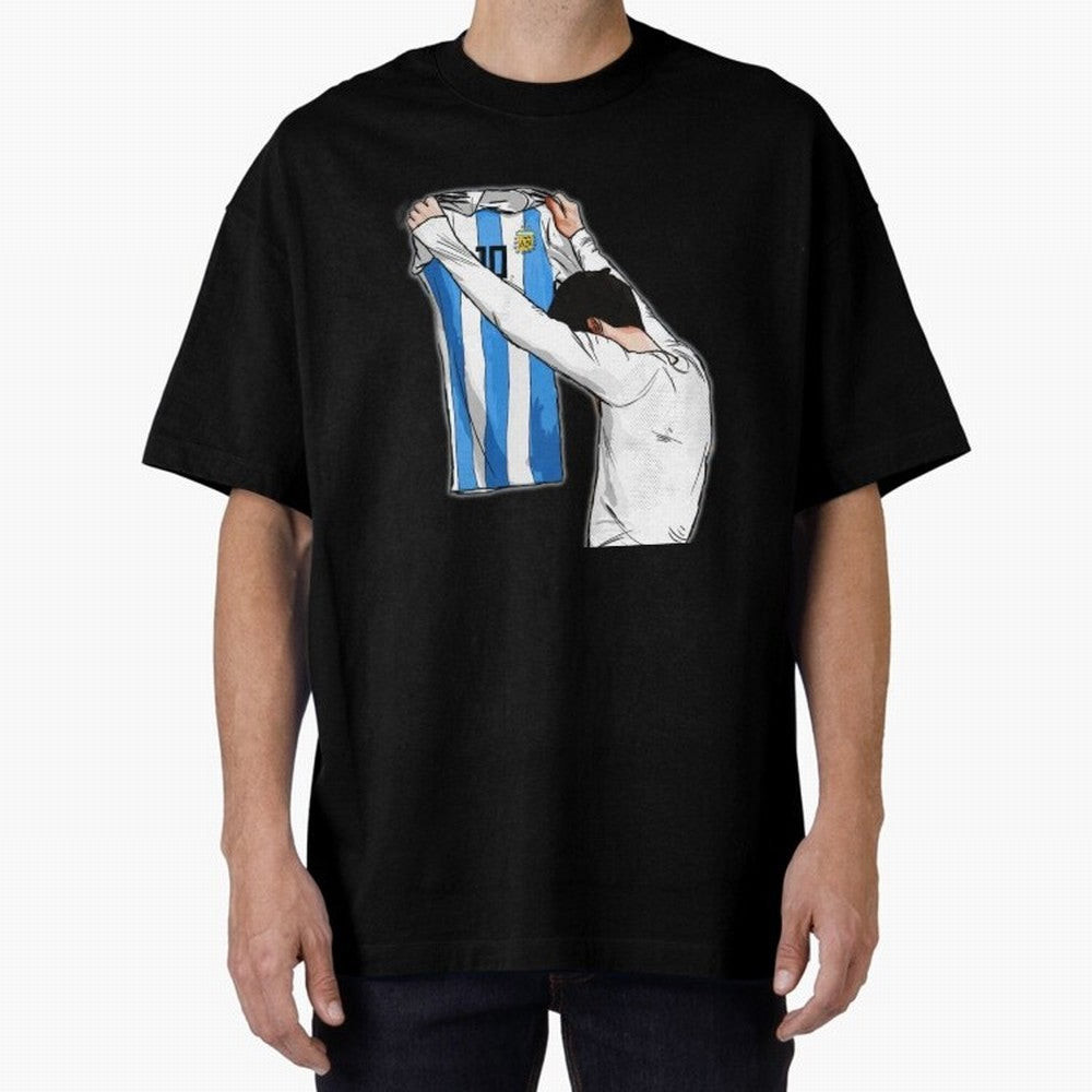Art Messi Illustration Classic T-Shirt Join Match Day Hype around FIFA World Cup 2026, Cristiano Ronaldo, Haaland and CR7, England, Retro Football Energy, Iconic Rivalries, Trophy Chase Drama and Stadium Atmosphere; Great for Watch Parties, Sports