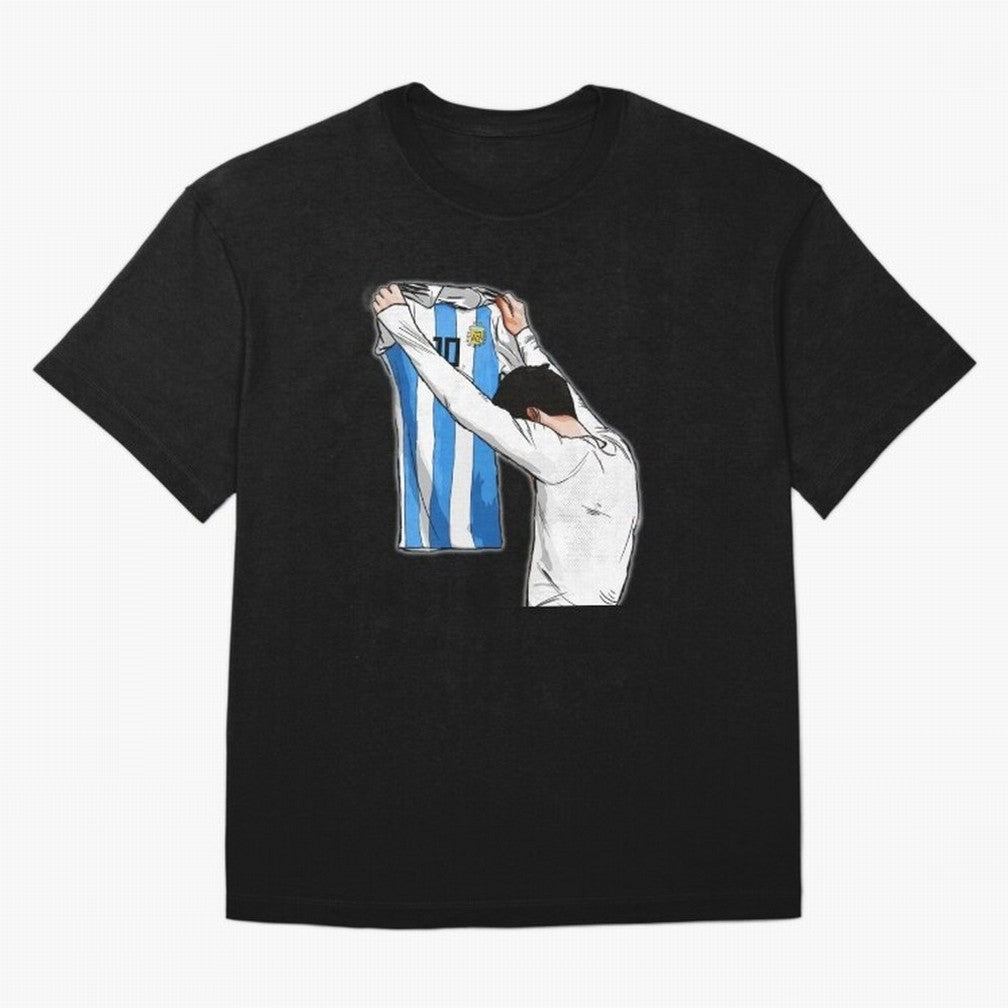 Art Messi Illustration Classic T-Shirt Join Match Day Hype around FIFA World Cup 2026, Cristiano Ronaldo, Haaland and CR7, England, Retro Football Energy, Iconic Rivalries, Trophy Chase Drama and Stadium Atmosphere; Great for Watch Parties, Sports