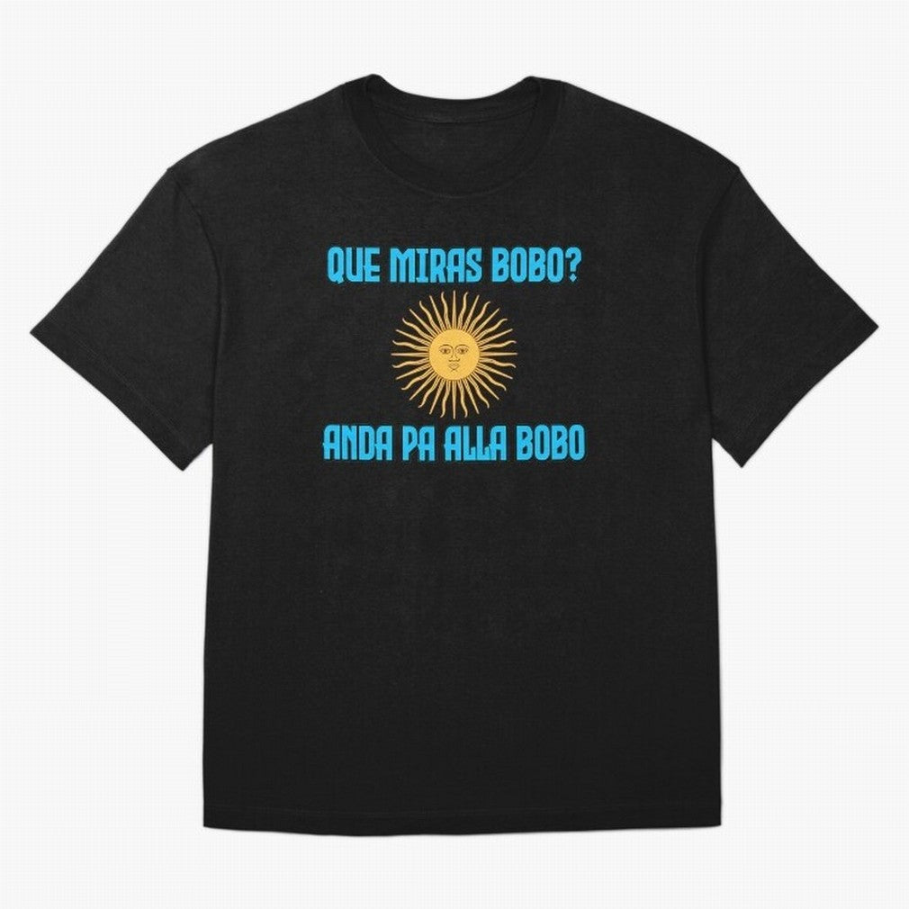 Que Miras Bobo Messi Argentina Flag Classic T-Shirt Back Your Heroes with FIFA World Cup 2026 Group Stage Connected to Haaland, Brazil Energy, Soccer Culture, Superstar Moments, National Team Dreams and Competitive Fire; Ideal for Fans Who Follow