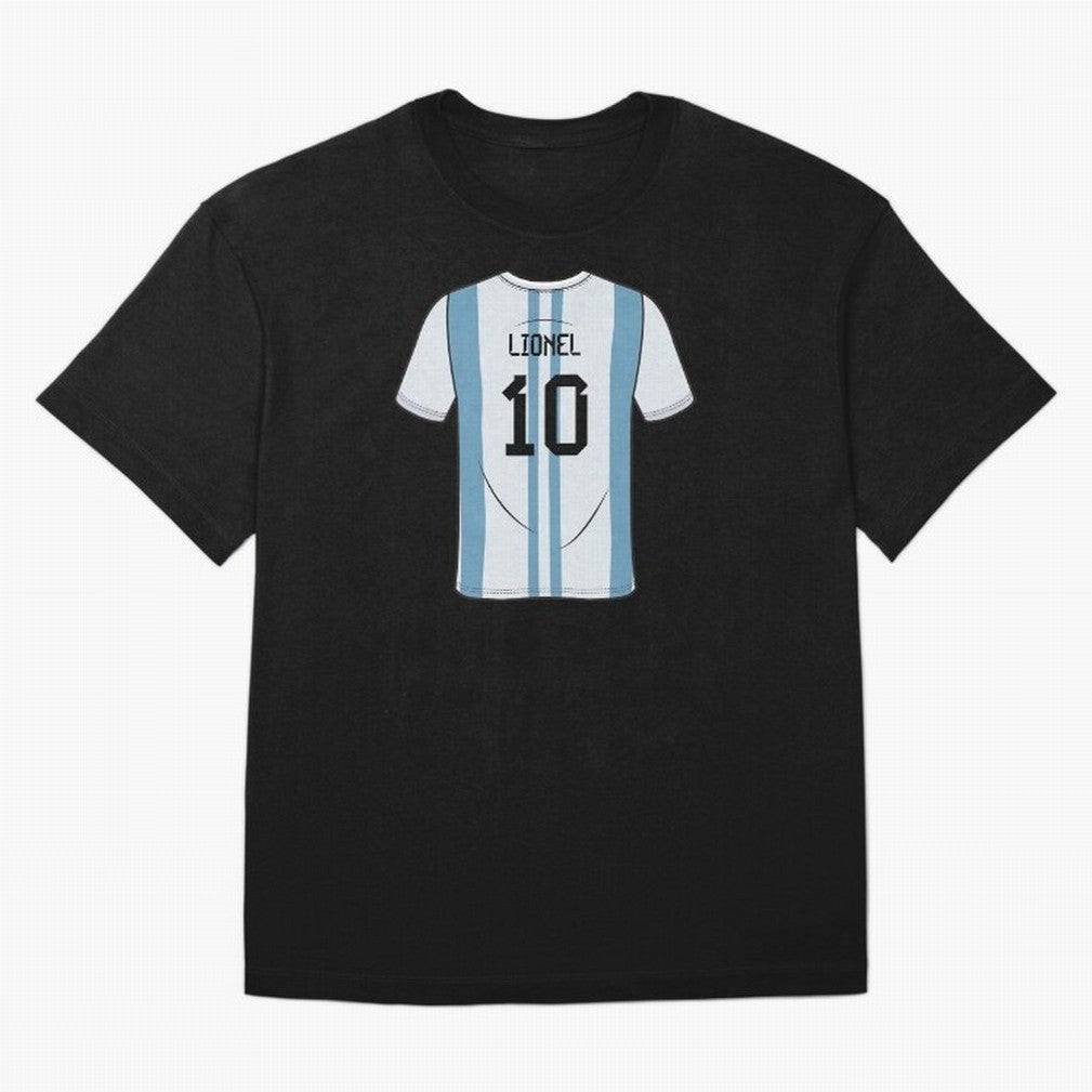 LeoMessi Jersey Illustration 2022 Oversized T-Shirt Get Ready for the FIFA World Cup 2026 Group Stage Journey through Neymar Highlights, Germany Pride, Stadium Memories, Football Loyalty, International Chants and Championship Tradition; Ideal for