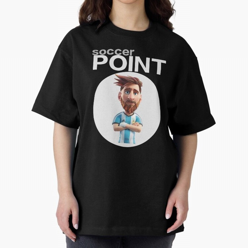 soccer POINT Oversized T-Shirt Make Your Look Match FIFA World Cup 2026 Group Stage Spirit, Filled with Portugal, Spain and Germany, Mbappe, Tournament Hype, Historic Matchups, Family Viewing Parties and Global Sports Pride; Created for Match Day