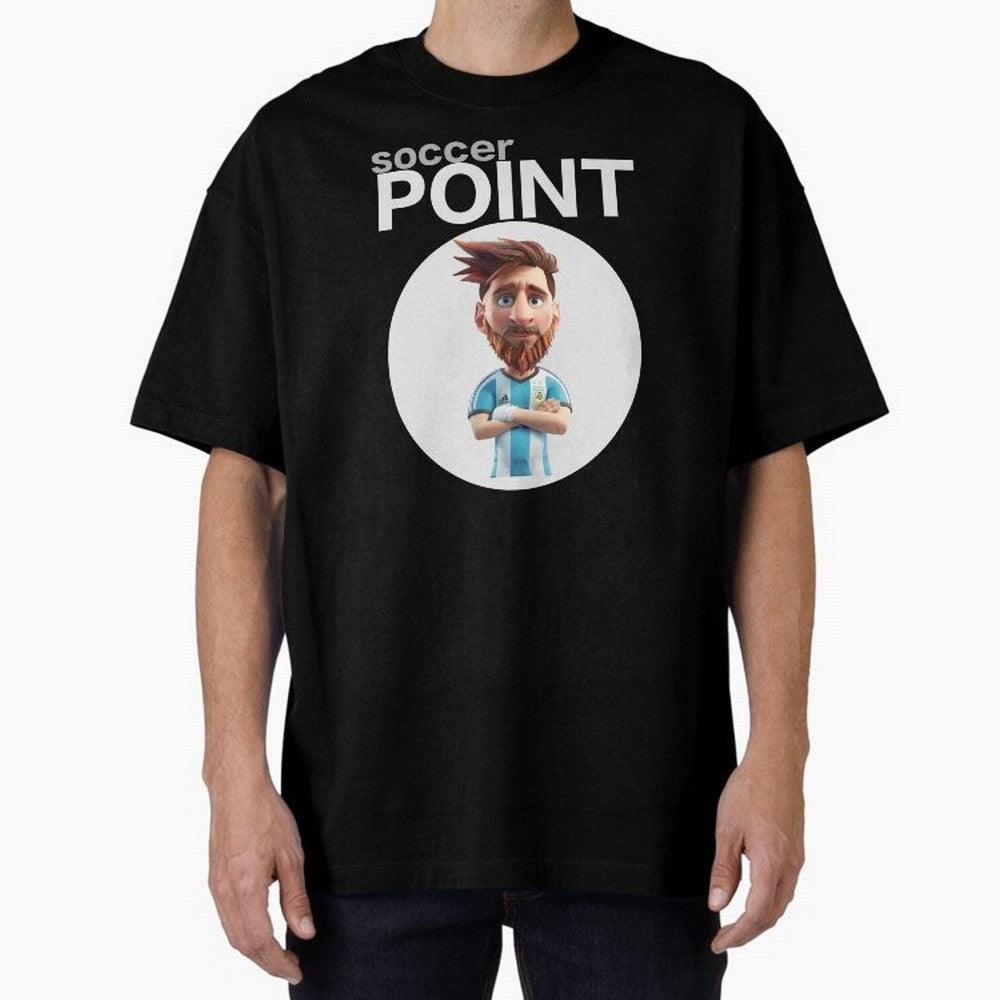 soccer POINT Oversized T-Shirt Make Your Look Match FIFA World Cup 2026 Group Stage Spirit, Filled with Portugal, Spain and Germany, Mbappe, Tournament Hype, Historic Matchups, Family Viewing Parties and Global Sports Pride; Created for Match Day