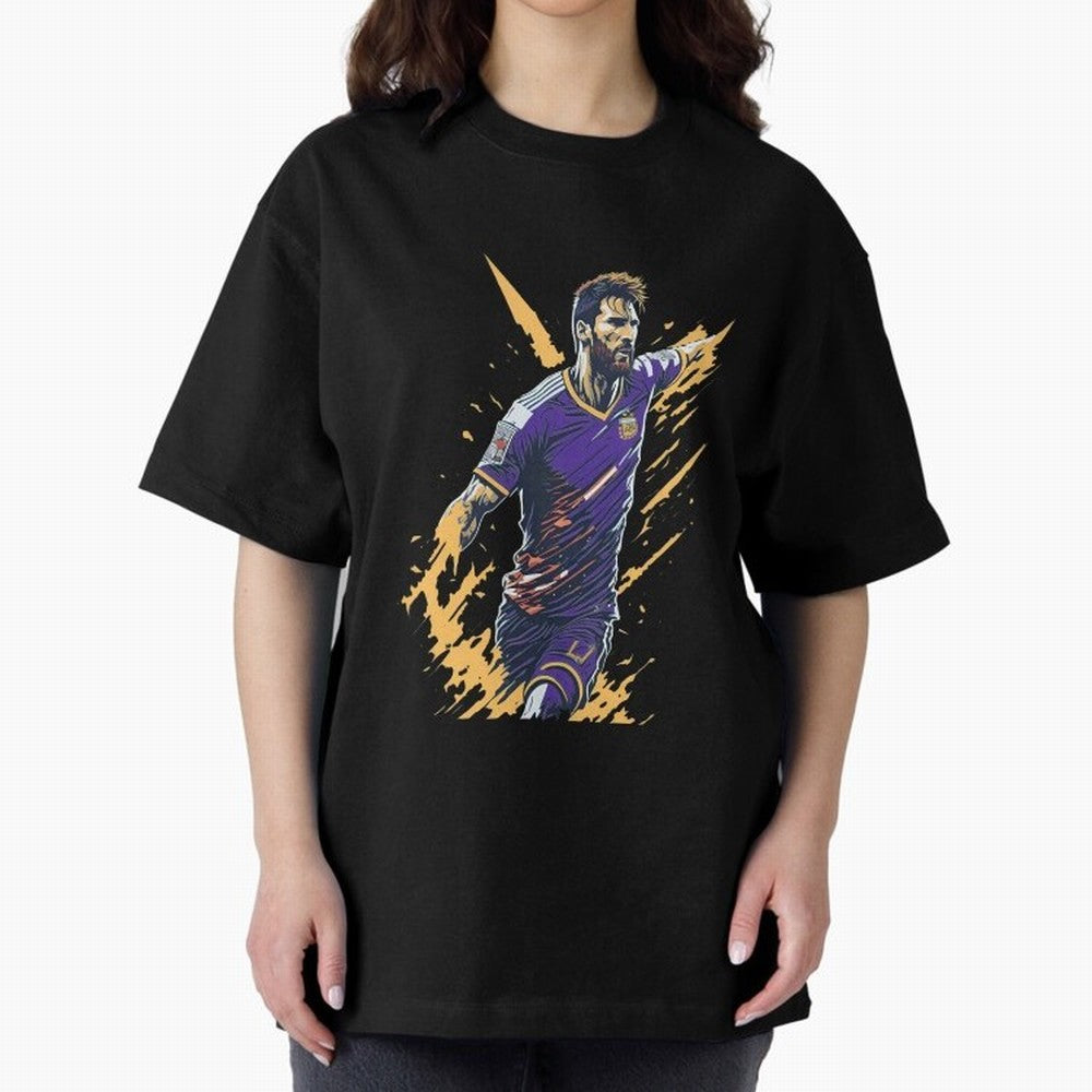 Lionel Messi splash art Active T-Shirt Bring Stadium Energy to FIFA World Cup 2026 Spirit, Highlighting Argentina, CR7 and Messi, Game Day Rituals, Football Legends, Country Pride and the Road to the Final; Great for Supporters Who Love Legendary