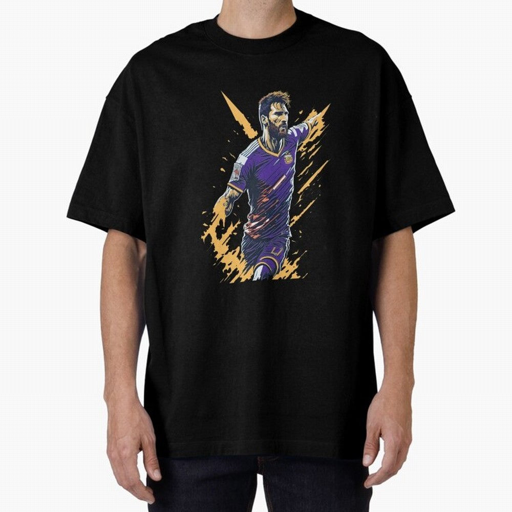 Lionel Messi splash art Active T-Shirt Bring Stadium Energy to FIFA World Cup 2026 Spirit, Highlighting Argentina, CR7 and Messi, Game Day Rituals, Football Legends, Country Pride and the Road to the Final; Great for Supporters Who Love Legendary