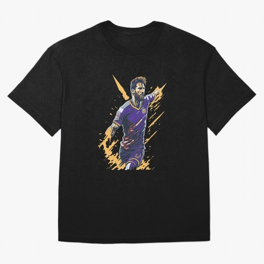 Lionel Messi splash art Active T-Shirt Bring Stadium Energy to FIFA World Cup 2026 Spirit, Highlighting Argentina, CR7 and Messi, Game Day Rituals, Football Legends, Country Pride and the Road to the Final; Great for Supporters Who Love Legendary