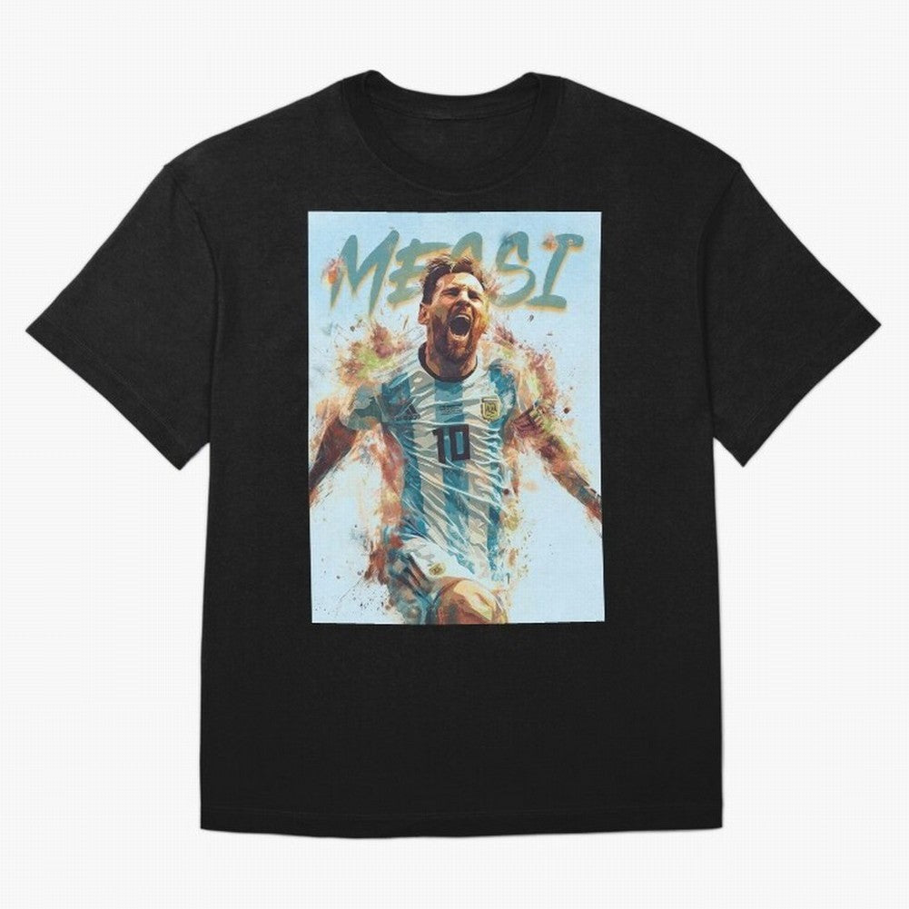 The Messiah Oversized T-Shirt Carry the Dream of Match Day Hype around FIFA World Cup 2026 Group Stage, Neymar, Germany, Football Festival Excitement, Trophy Ambitions, Country Rivalries and Star Player Buzz; Built for Supporters Chasing Trophy