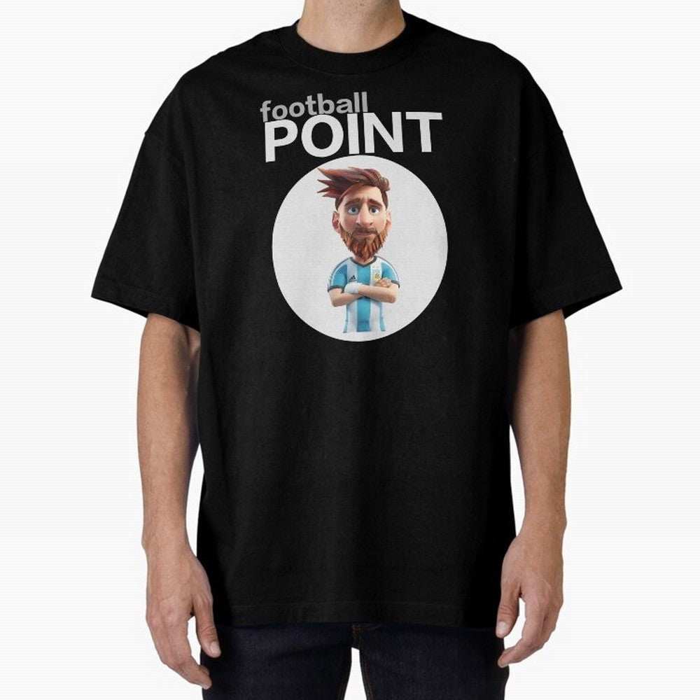 football POINT Oversized T-Shirt Relive Legendary Nights from FIFA World Cup 2026 Group Stage Spirit, Filled with Brazil, Portugal and Argentina, Neymar, Haaland and Cristiano Ronaldo, Retro Football Energy, Iconic Rivalries, Trophy Chase Drama and