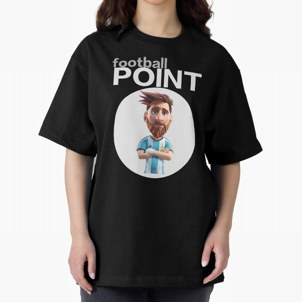 football POINT Oversized T-Shirt Relive Legendary Nights from FIFA World Cup 2026 Group Stage Spirit, Filled with Brazil, Portugal and Argentina, Neymar, Haaland and Cristiano Ronaldo, Retro Football Energy, Iconic Rivalries, Trophy Chase Drama and