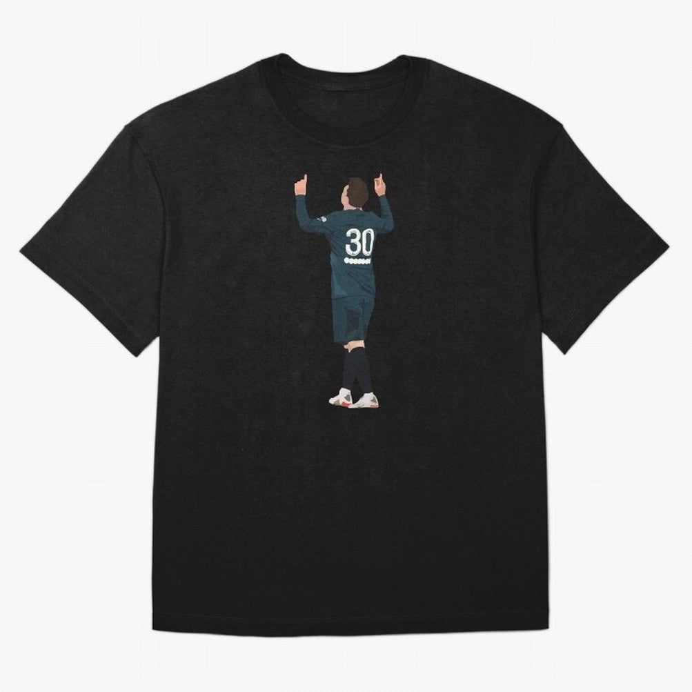 Messi Iconic Illustration Oversized T-Shirt Feel International Energy from FIFA World Cup 2026 USA Canada Mexico for Fans of Cristiano Ronaldo, Haaland and CR7 and Netherlands, Bringing Championship Spirit, Famous Goals, Roaring Crowds and