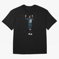Messi Iconic Illustration Oversized T-Shirt Feel International Energy from FIFA World Cup 2026 USA Canada Mexico for Fans of Cristiano Ronaldo, Haaland and CR7 and Netherlands, Bringing Championship Spirit, Famous Goals, Roaring Crowds and
