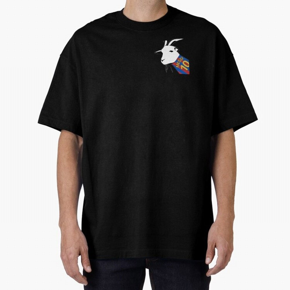 Messi Goat Barcelona Oversized T-Shirt Enjoy Match Day Hype around FIFA World Cup 2026 Group Stage, CR7 and Messi, France and Portugal, Champion Mindset, Group Stage Buzz, Knockout Tension and Passionate Fan Culture; Great for Supporters Who Love