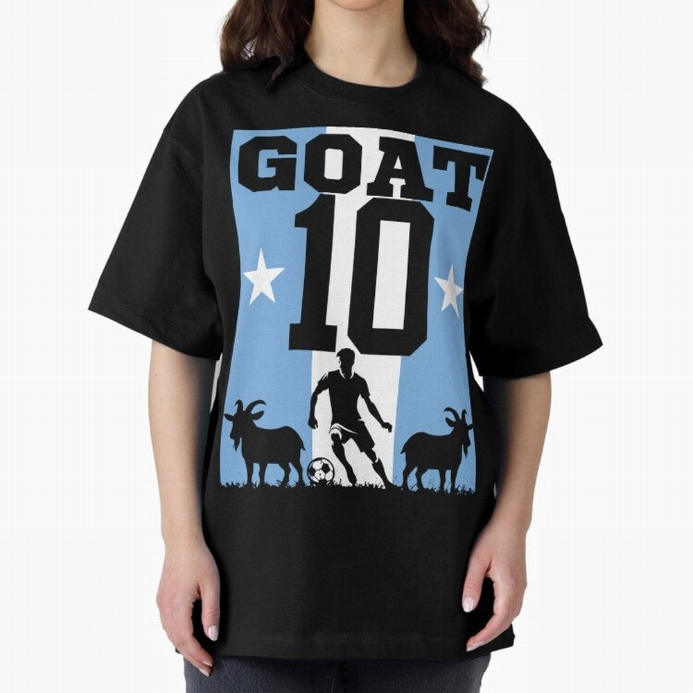 The Goat 10 Argentina World Cup 2026 Classic T-Shirt Elevate FIFA World Cup 2026 Spirit, Filled with France and Portugal, Messi and Cristiano Ronaldo, Sports Nostalgia, International Competition, Famous Players and Unforgettable Victories; Perfect